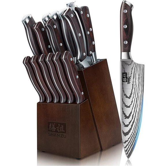 16 piece japanese knife set