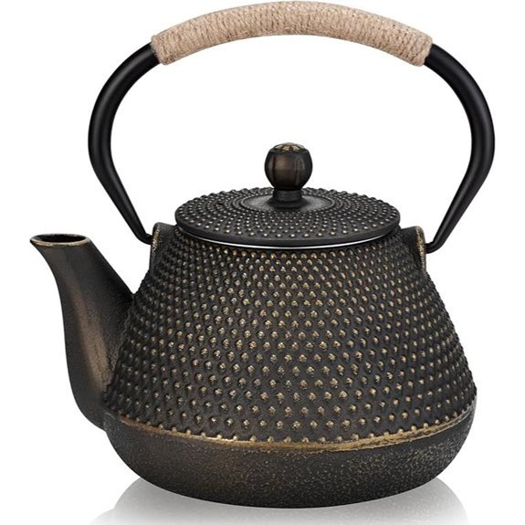 32 ounce cast iron teapot