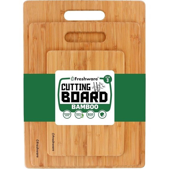 bamboo cutting board set