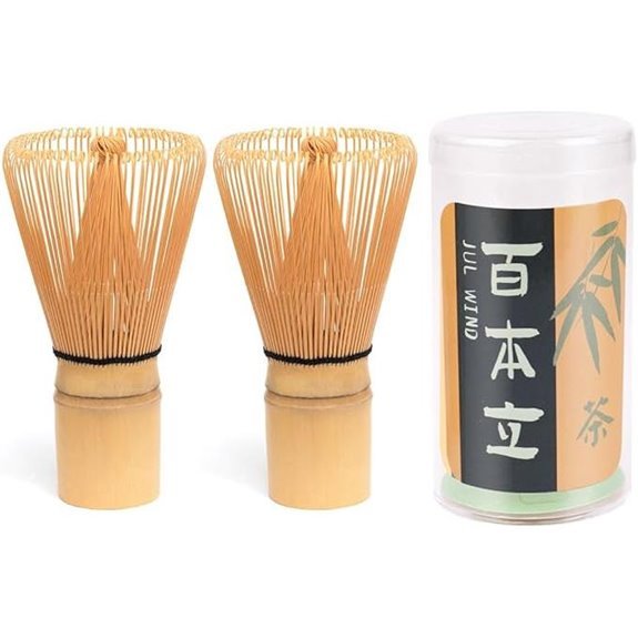 bamboo matcha whisk duo set