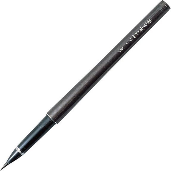 black ink fountain brush pen