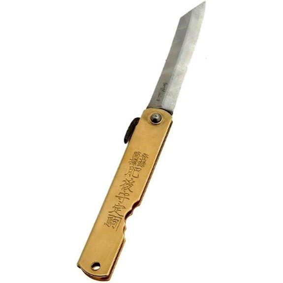 brass finish ten pocket knife