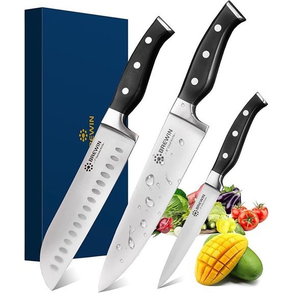brewin 3pc chef knife set