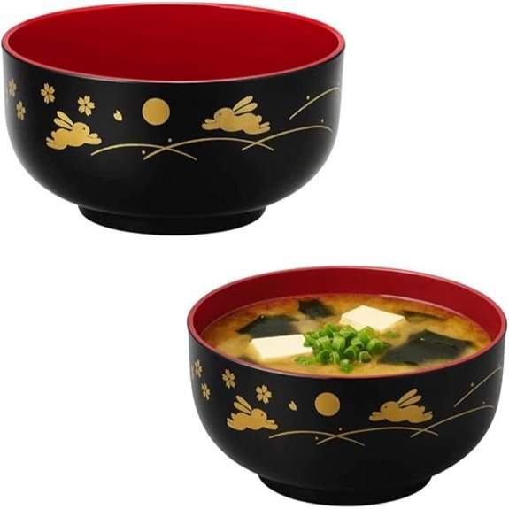 bunny moon lacquer bowls