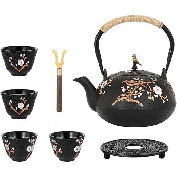 cast iron teapot for four