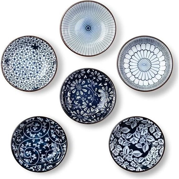 ceramic dip bowls set