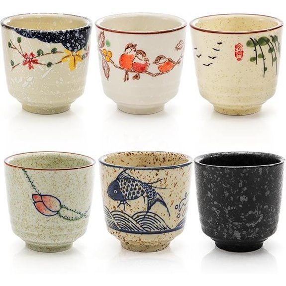 ceramic japanese tea cups