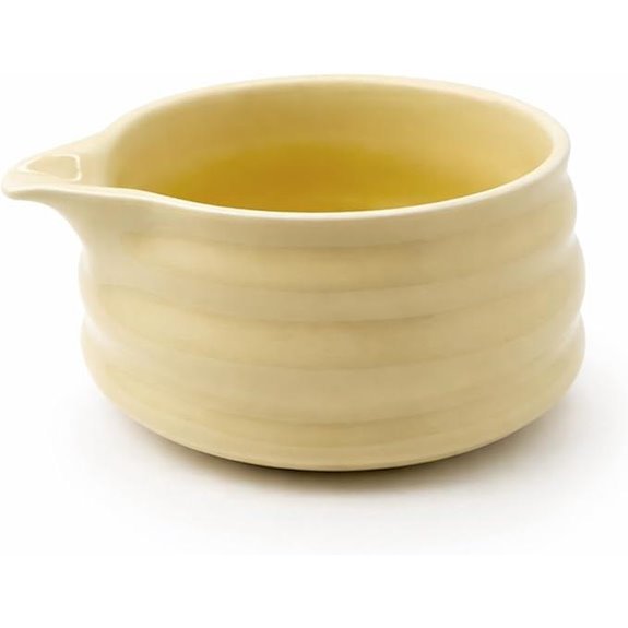 ceramic matcha bowl spout