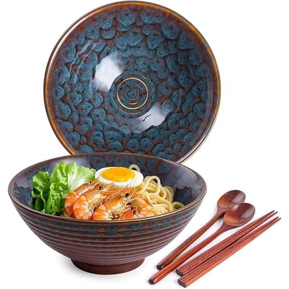 ceramic ramen bowl set