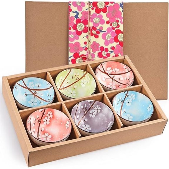 ceramic sakura rice bowls 10oz
