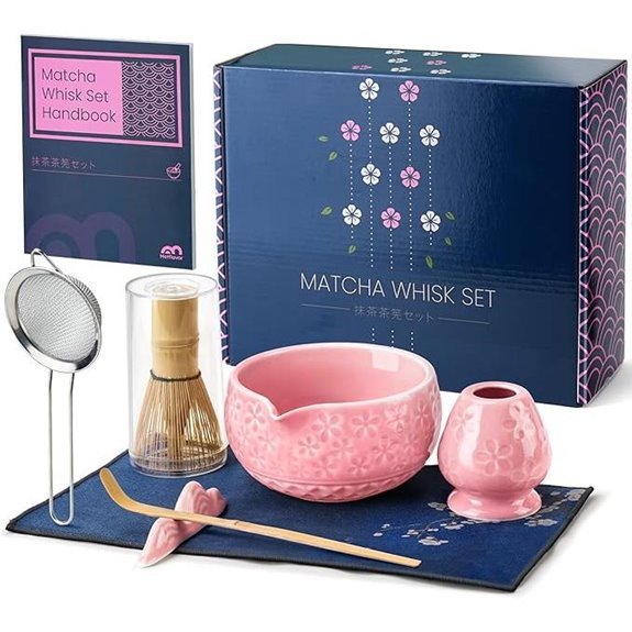 cherry blossom matcha whisk set
