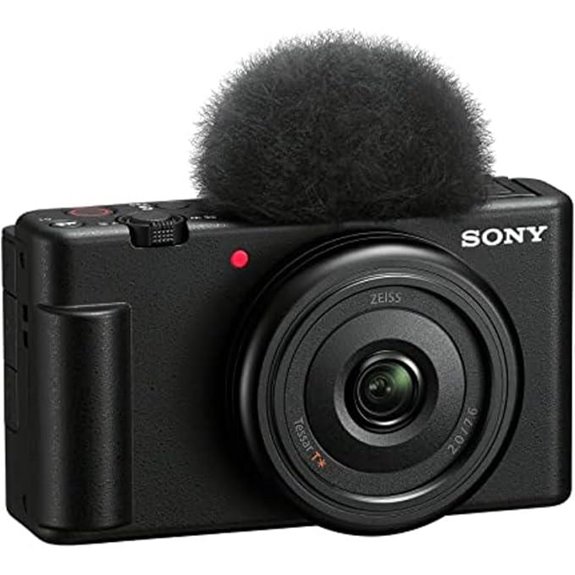 compact sony vlog camera black