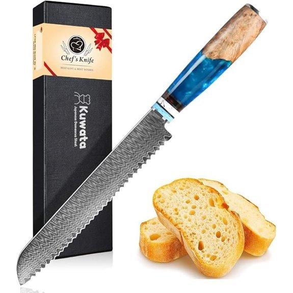 damascus vg10 bread knife