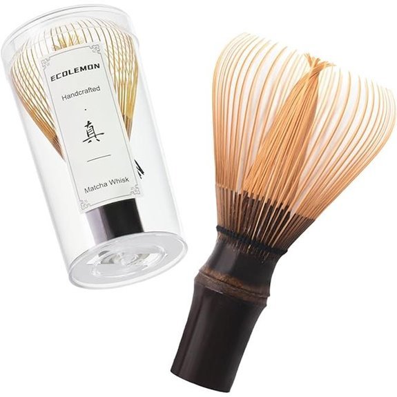 dark bamboo matcha whisk