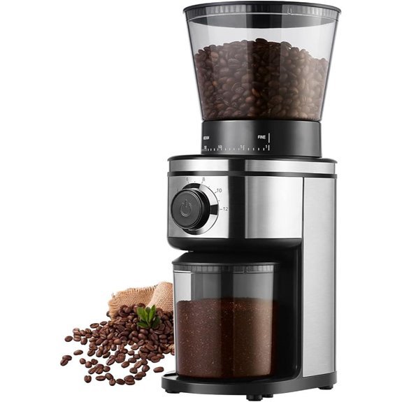 electric burr grinder 30 settings