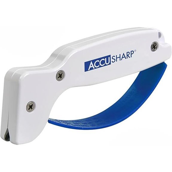 ergonomic white knife sharpener