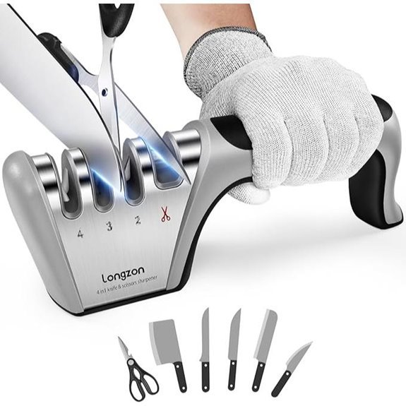 five in one knife sharpener glove