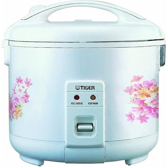 floral white 8 cup rice cooker