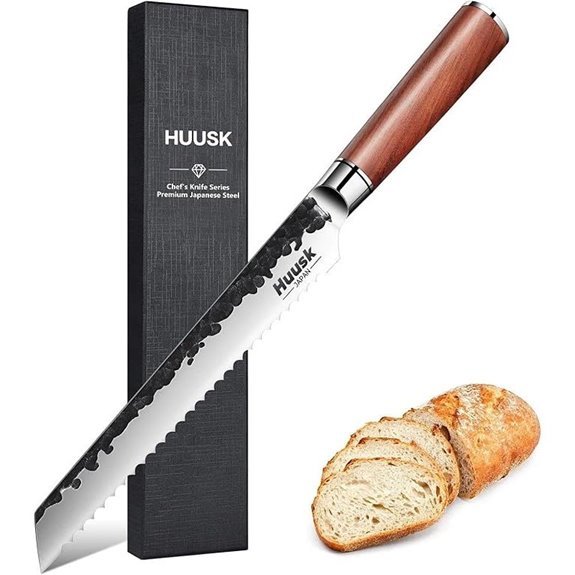 gift box serrated bread knife