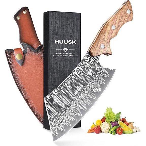 hand forged japanese chef cleaver