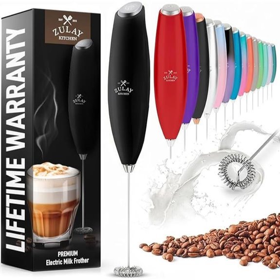 handheld electric milk frother wand