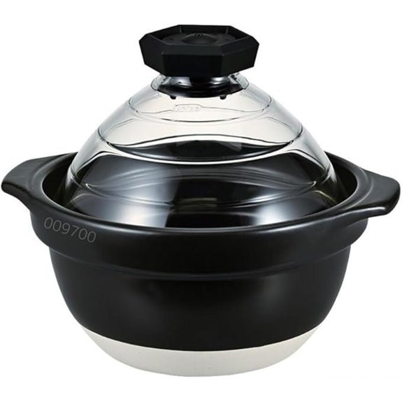 hario glass lid rice pot