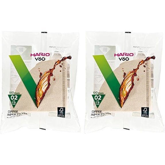 hario v60 size 02 natural filters
