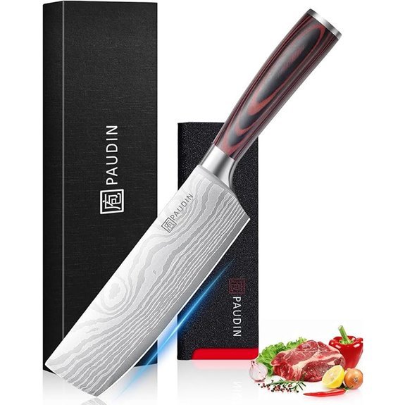high carbon nakiri stainless