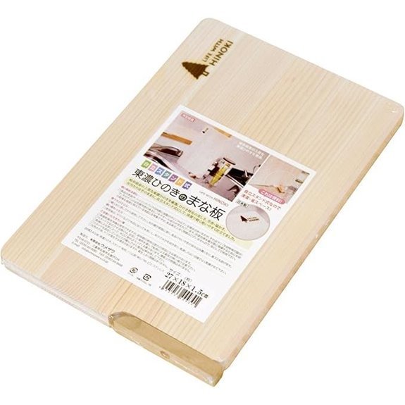 hinoki cutting board stand