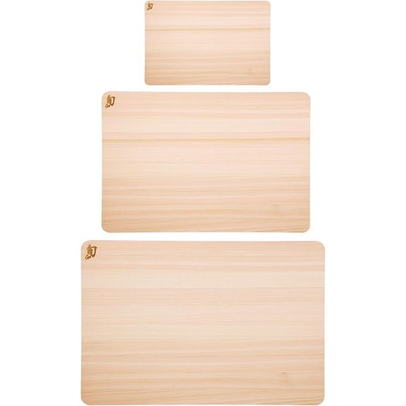 hinoki wood cutting board set