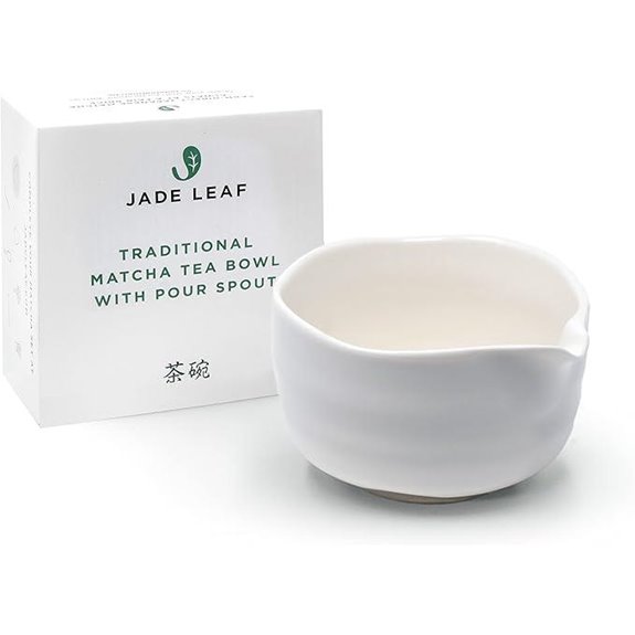 jade leaf matcha porcelain bowl