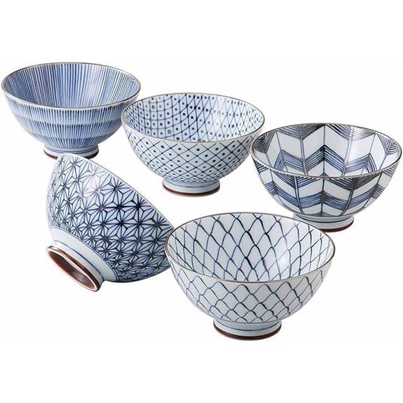 japanese arita rice bowl set