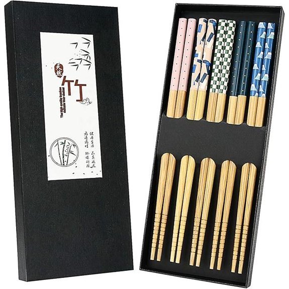 japanese bamboo chopsticks set gift