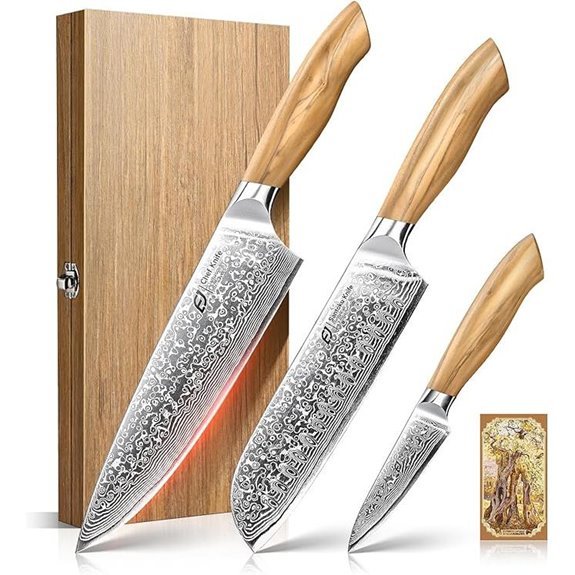 japanese chef knife set three piece