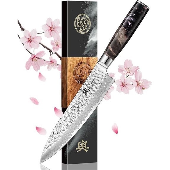 japanese damascus chef knife