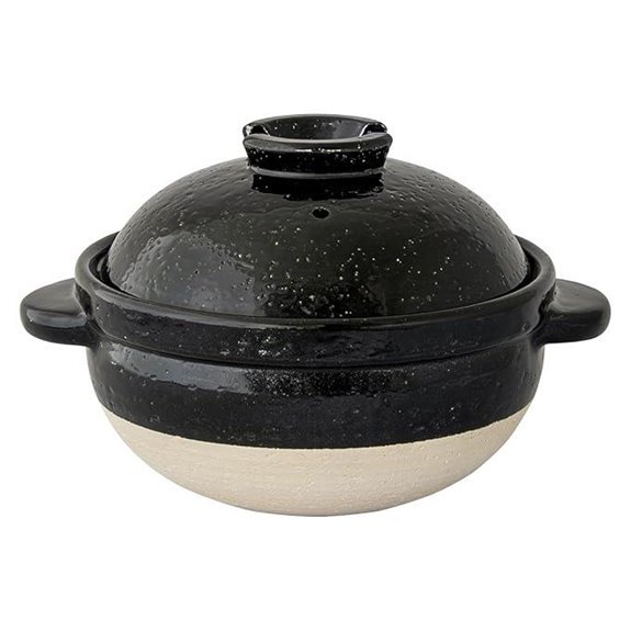 japanese earthenware rice pot