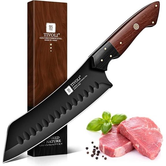 japanese full tang santoku knife