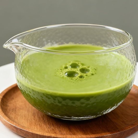 japanese glass matcha bowl