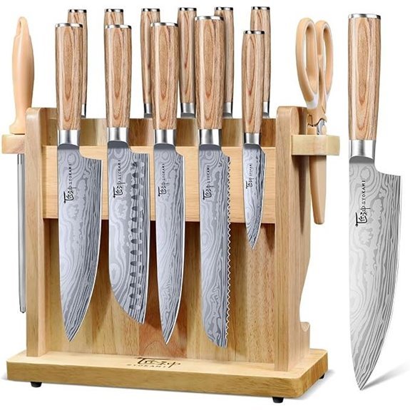 japanese knife set magnetic block