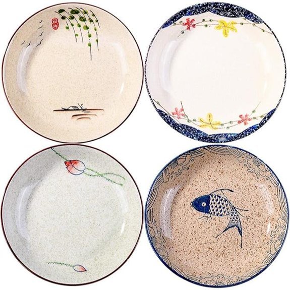 japanese retro porcelain plates