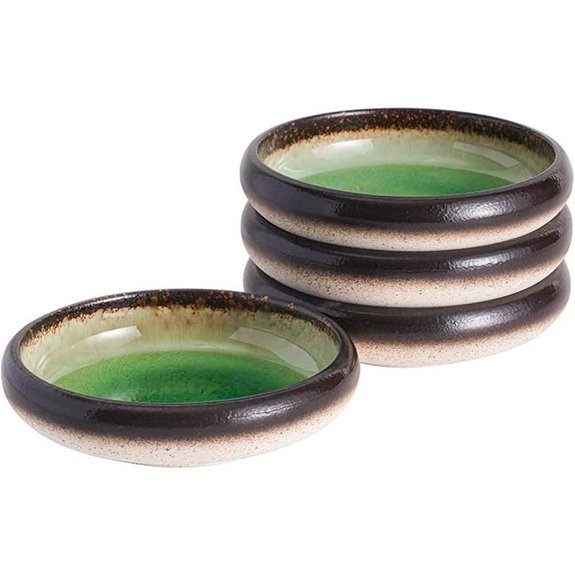 japanese stoneware salad plates set