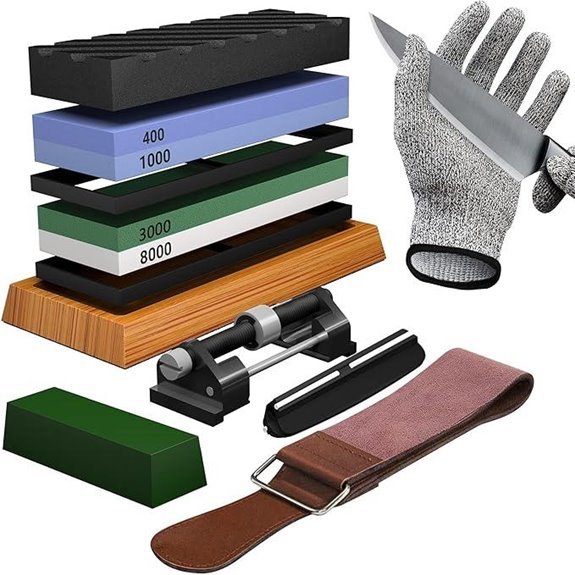 knife sharpening stone set