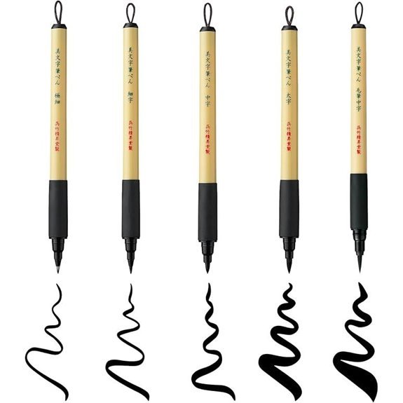 kuretake bimoji brush pens