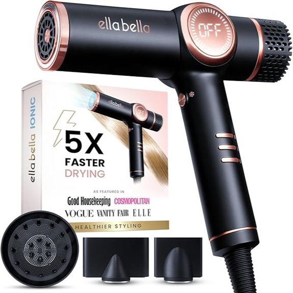 low noise ionic hairdryer