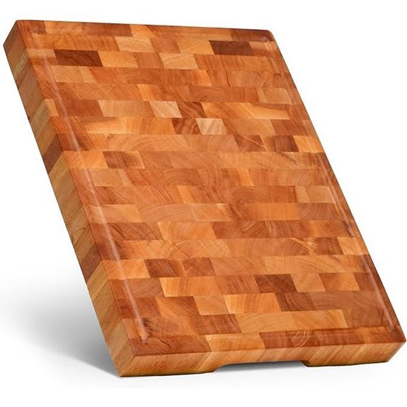 mahogany end grain cutting board
