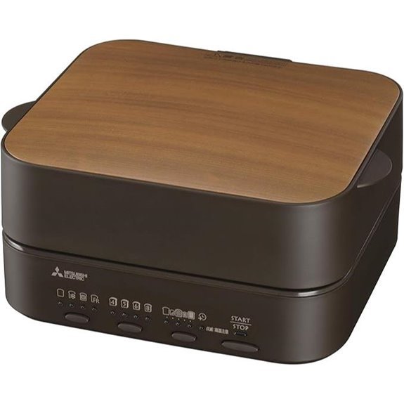 mitsubishi brown retro toaster