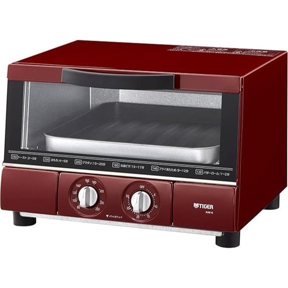 red tiger toaster oven