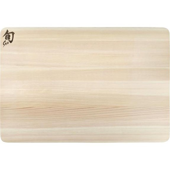 shun hinoki wood cutting board