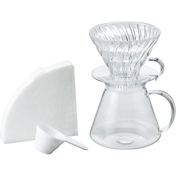 size 02 v60 glass dripper