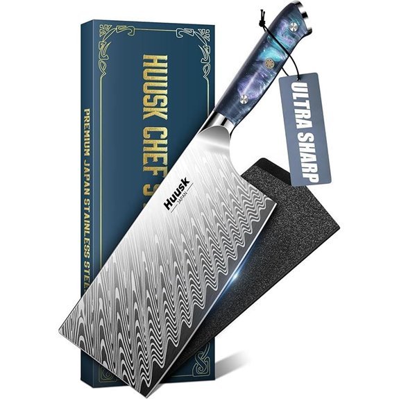 stainless meat cleaver knife